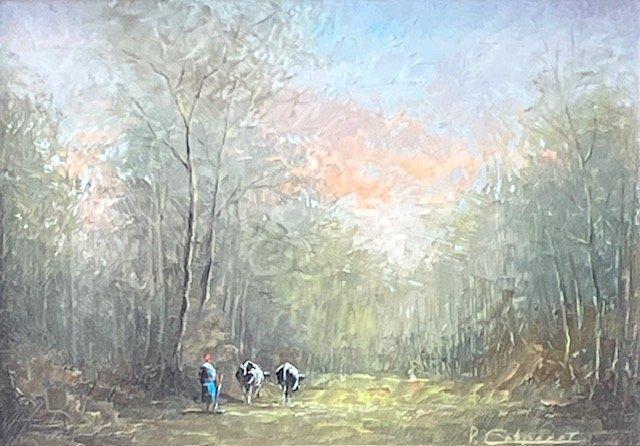 Prosper Colpaert (1923-1990) - De drie landschappen, Antiquités & Art, Art | Peinture | Classique