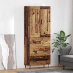 vidaXL Highboard met lade Oud Hout 69,5 x 34 x 180 cm, Verzenden