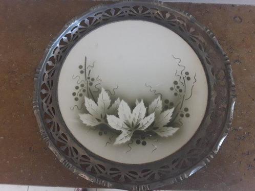 Vaas (2) - Kristal, Porselein - Interbellum vaas + schaal, Antiek en Kunst, Curiosa en Brocante