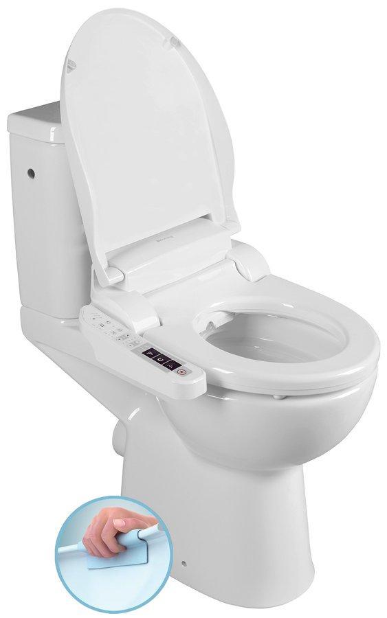 Verhoogd Toilet Elektrisch Bidet Sapho Handicap P-Trap Wit, Bricolage & Construction, Sanitaire, Enlèvement ou Envoi