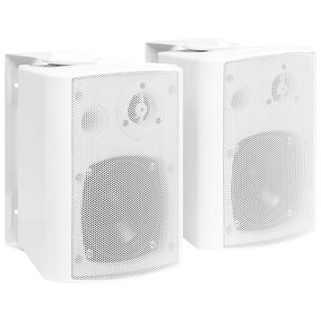 vidaXL Stereoluidsprekers wandgemonteerd 2 st 80 W wit, Audio, Tv en Foto, Luidsprekerboxen, Verzenden, Nieuw
