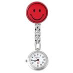 Fako - Verpleegstershorloge - Smiley - Rood, Verzenden