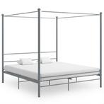 vidaXL Hemelbedframe metaal grijs 180x200 cm, Verzenden, Nieuw