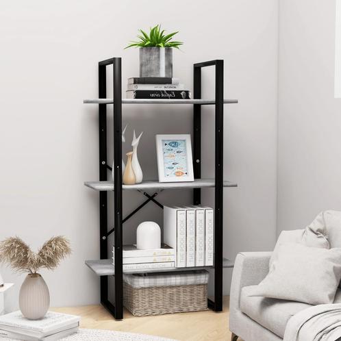 vidaXL Opbergrek 60x30x105 cm bewerkt hout betongrijs, Huis en Inrichting, Kasten | Boekenkasten, Nieuw, Verzenden