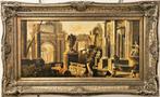 Italiaanse school (XIX) - Capriccio architettonico, Antiek en Kunst