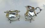 WILKENS & SÖHNE - Silver sugar and cream set with tray -