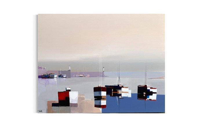 Lionel chevalier - Le port, Antiek en Kunst, Kunst | Schilderijen | Modern
