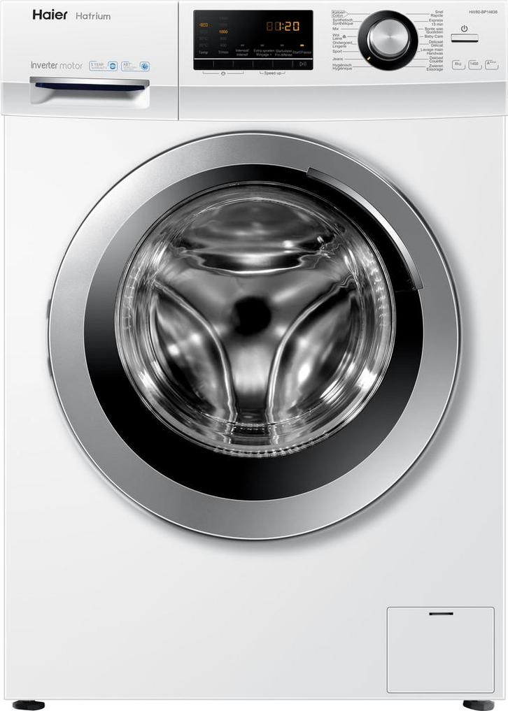 Haier Hw80-bp14636 Wasmachine 8kg 1400t, Elektronische apparatuur, Wasmachines, Ophalen of Verzenden