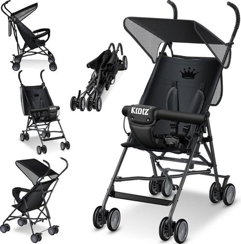 KIDIZ® Kinderwagen - Wandelwagen - Kinderbuggy - Zwart, Huis en Inrichting, Woonaccessoires | Overige, Verzenden