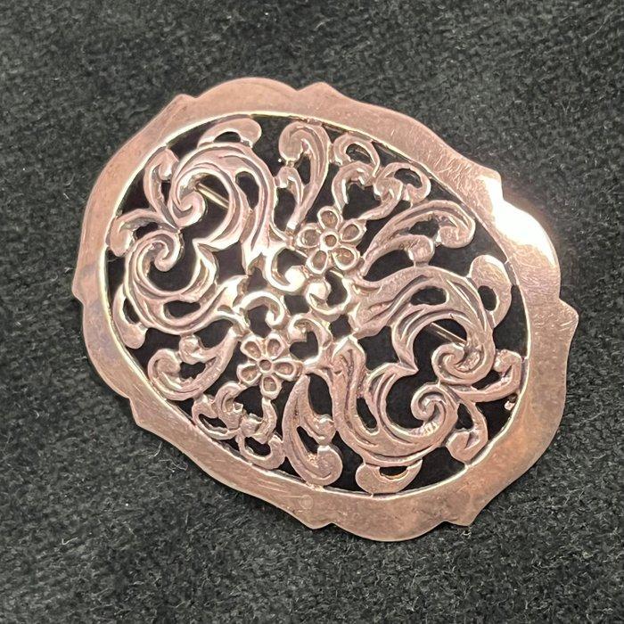 Zilver - Broche - Art Nouveau, Antiek en Kunst, Kunst | Designobjecten