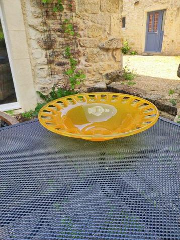 Centre de table - Verre, 44cm - Vintage Pop Seventies