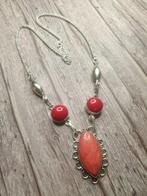 Sans prix de réserve - Collier Argent, Corail rouge italien, Bijoux, Sacs & Beauté