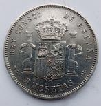 Spanje. Alfonso XII. 5 Pesetas 1885 MSM (Zonder