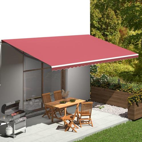 vidaXL Vervangingsdoek voor luifel 6x3 m bordeauxrood, Tuin en Terras, Zonneschermen, Nieuw, Verzenden