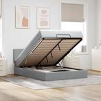 vidaXL Bed met matras 140x190 cm stof lichtgrijs, Huis en Inrichting, Slaapkamer | Bedden, Verzenden, Nieuw