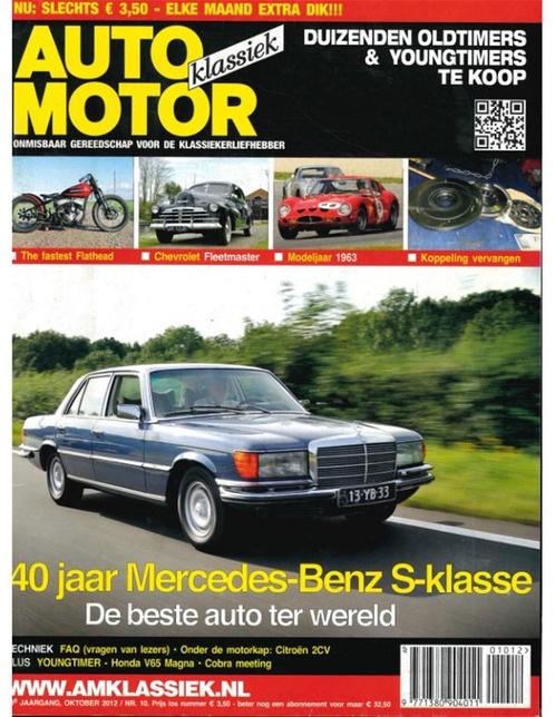 2012 AUTO MOTOR KLASSIEK 10 NEDERLANDS, Livres, Autos | Brochures & Magazines