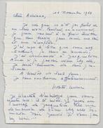 Violette Leduc, auteure - Lettre autographe signée - 1964, Nieuw