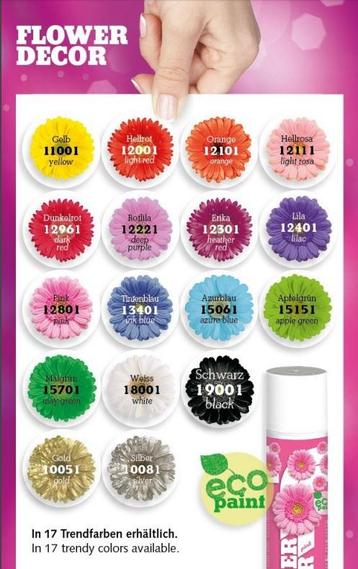 Flower decor verfspray 300cc waterbasis dioxazine purlpe