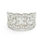 Statement ring - 18 karaat Witgoud -  1.34ct. tw. Diamant