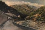 Edoardo Calderara (1853-1928) - Paesaggio ligure, Antiquités & Art