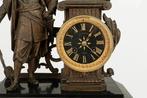 Horloge de table - - Bronze patiné - 1850-1900, Antiek en Kunst