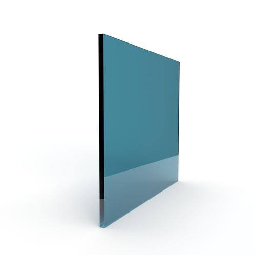 Enkel glas gekleurd 6 mm donkerblauw, Doe-het-zelf en Bouw, Glas en Ramen, Nieuw, Verzenden