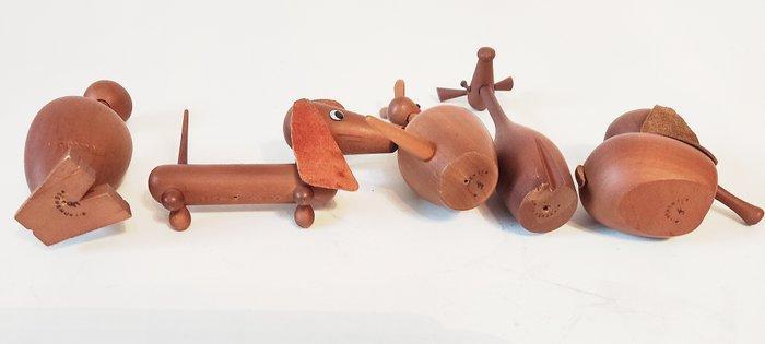 Senshukai Royal pet Vintage Wooden Animals - Pop, Antiquités & Art, Antiquités | Jouets