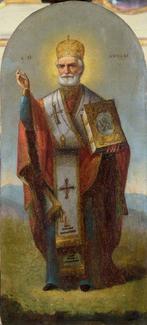 Europese school (XIX) - San Nicola benedicente, Antiek en Kunst