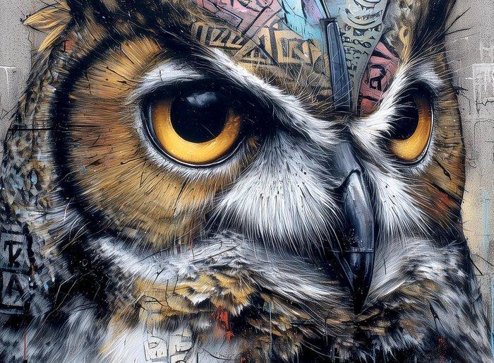 Frenzy - Urban Jungle - Mike Owl, Antiek en Kunst, Kunst | Designobjecten