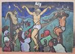 Escuela postimpresionista (XX) - Via Crucis - NO RESERVE, Antiek en Kunst, Kunst | Schilderijen | Klassiek