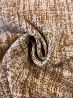 Zacht jacquardweefsel met abstract patroon en tweed-effect -