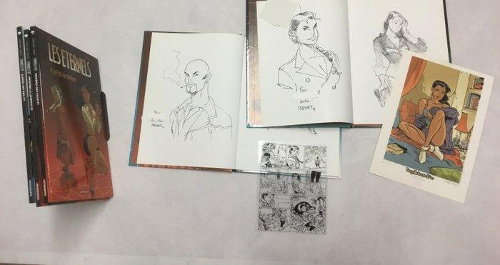 Les Éternels T1 à T5 + 2x dédicace + 2x ex-libris - 5x C - 5, Boeken, Stripverhalen
