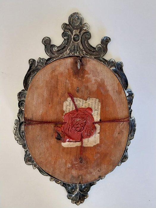 Relikwie - Glas, Hout, Messing, Papier, Verzilverd -, Antiek en Kunst, Kunst | Niet-Westerse kunst