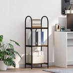 vidaXL Boekenplank Rook Eiken 40 x 30 x 109 cm Bewerkt hout, Verzenden