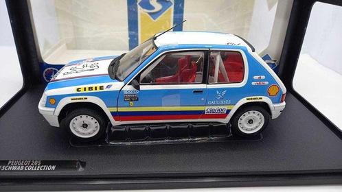 Solido 1:18 - Modelauto - Peugeot 205 Rally 1.9L MK1 The, Hobby en Vrije tijd, Modelauto's | 1:5 tot 1:12