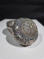 Birmaanse zilveren doos - Verguld, Zilver - Myanmar - Begin, Antiek en Kunst