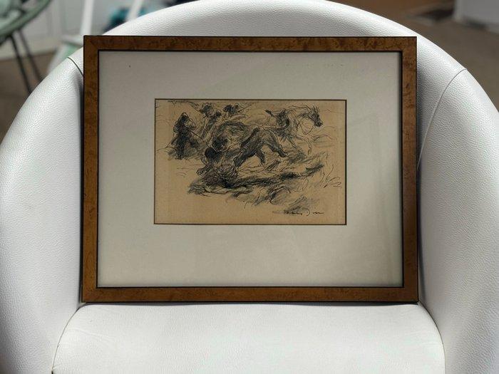 Otto Dill (1884-1957) - Pferde in einer Schlacht, Antiek en Kunst, Kunst | Designobjecten