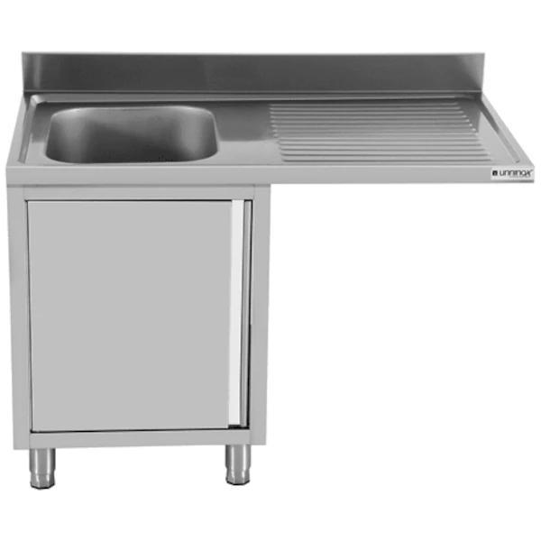 Spoeltafel | RVS | 1 Spoelbak (Links) + Afdruipvlak |, Zakelijke goederen, Horeca | Keukenapparatuur, Nieuw in verpakking, Verzenden