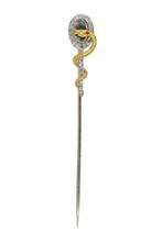Speld - 18 karaat Geel goud, Witgoud - 0.15ct. tw. Diamant