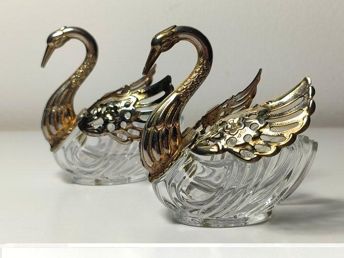 Zout- en pepervaatjes (5) - Decoratief tafelset - brons,, Antiek en Kunst, Curiosa en Brocante