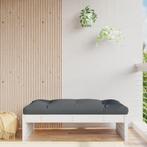 vidaXL Repose-pied de jardin 120x80 cm blanc bois de pin, Verzenden, Neuf