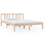 Bedframe 135x190cm | Retour Deal | 47% Korting NU!, Bruin, Verzenden, Nieuw, Twijfelaar
