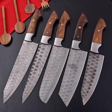 Couteau de cuisine - Chefs knife - Bois et G 10 noir -