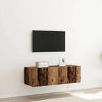 vidaXL TV Wandkast Oud hout 100 x 35 x 31 cm Bewerkt hout, Huis en Inrichting, Kasten |Televisiemeubels, Verzenden, Nieuw