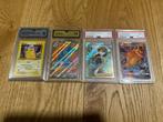 Pokémon - 4 Graded card - Charizard, Pikachu - PSA 9, Hobby en Vrije tijd, Verzamelkaartspellen | Pokémon, Nieuw