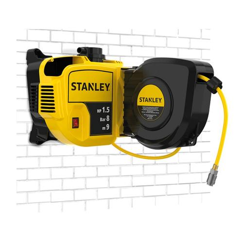 Stanley Compressor Wall-Tech + 9m Slanghaspel - SXCMD15WE, Bricolage & Construction, Compresseurs, Envoi