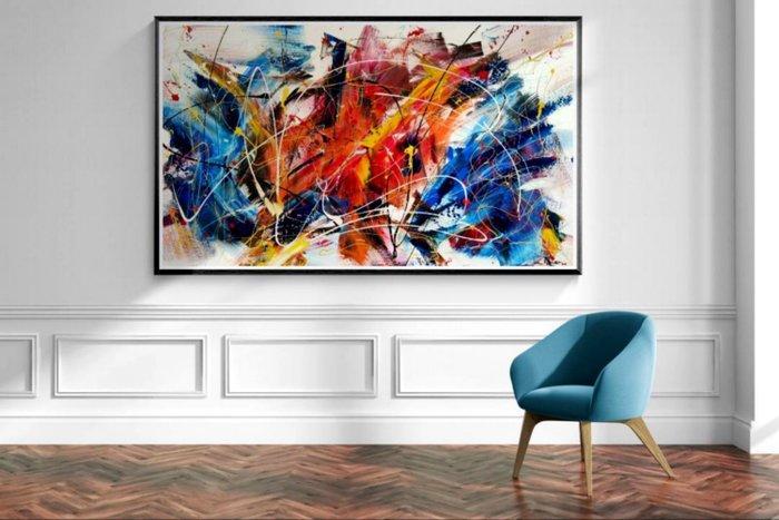 Luc Mora - Burning horizons - XXL, Antiek en Kunst, Kunst | Designobjecten