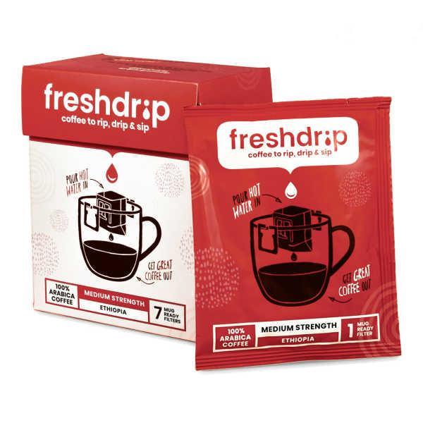 Medium-strength drip coffee - Ethiopia - Freshdrip, Diversen, Levensmiddelen, Verzenden