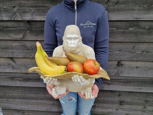 Gorilla - Fruitschaal - Hars, Antiek en Kunst, Curiosa en Brocante