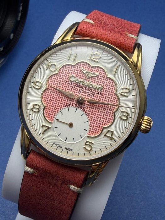 Cortébert - Red Dial - TCDD Turkish State Railway 17 Jewels, Handtassen en Accessoires, Horloges | Heren